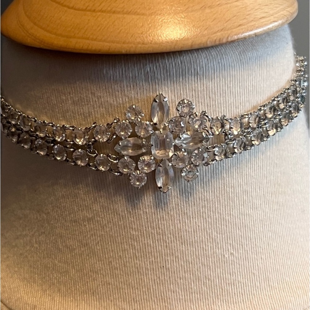 Vintage Rhinestone Choker Necklace